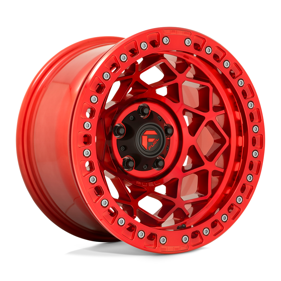 Fuel 1PC D121 UNIT BEADLOCK Candy Red Wheel