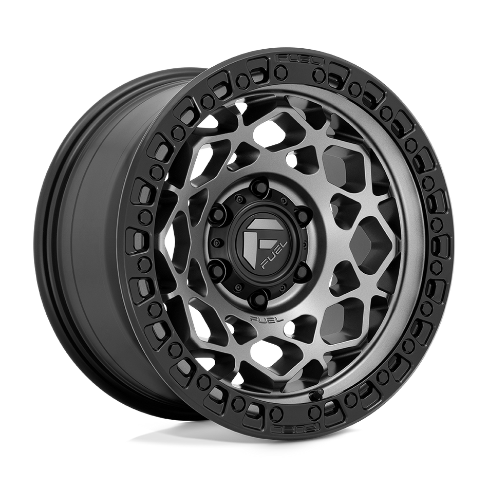 Fuel 1PC D784 UNIT Gunmetal With Matte Black Ring Wheel
