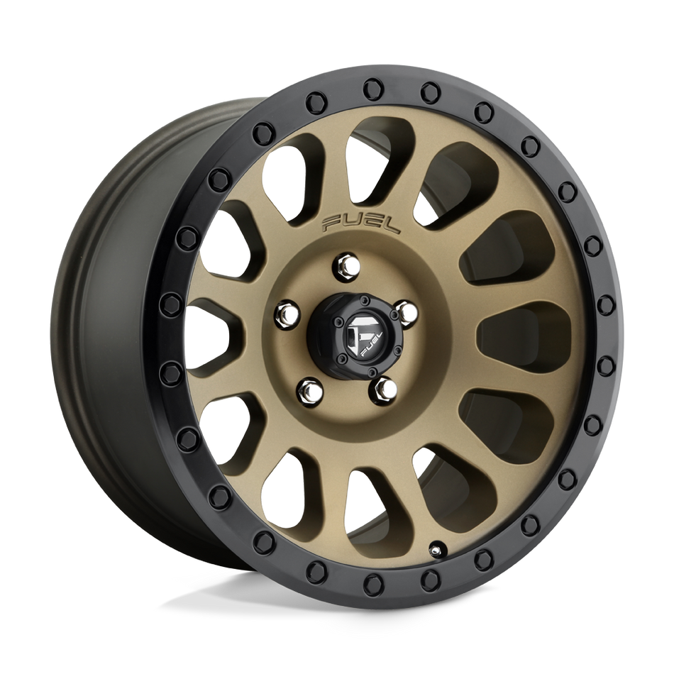 Fuel 1PC D600 VECTOR Matte Bronze Black Bead Ring Wheel