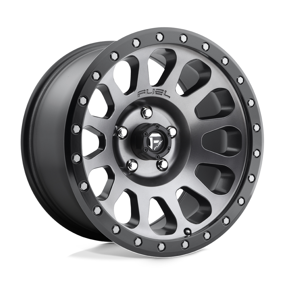 Fuel 1PC D601 VECTOR Matte Gun Metal Black Bead Ring Wheel