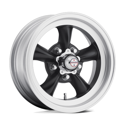 American Racing Vintage VN105 TORQ THRUST D SATIN BLACK W/ MACHINED LIP