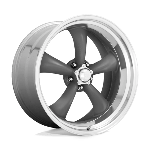 American Racing Vintage VN215 CLASSIC TORQ THRUST II MAG GRAY W/ MACHINED LIP