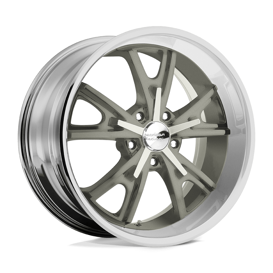 American Racing Vintage VN801 DAYTONA Mag Gray Center Machined Lip Wheel