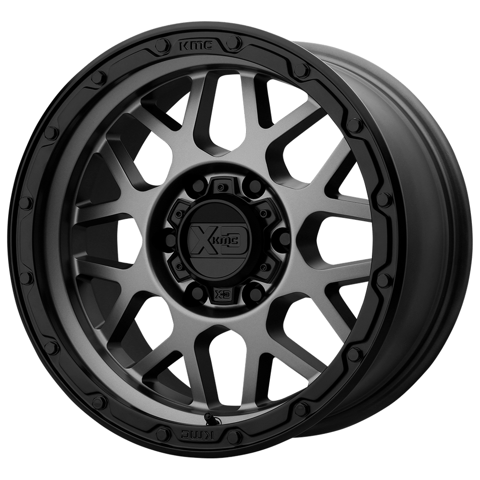XD XD135 GRENADE OR Matte Gray Matte Black Lip Wheel