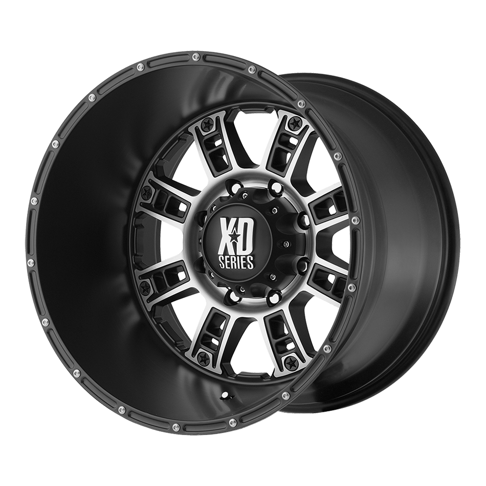 XD XD809 RIOT Matte Black Machined Wheel