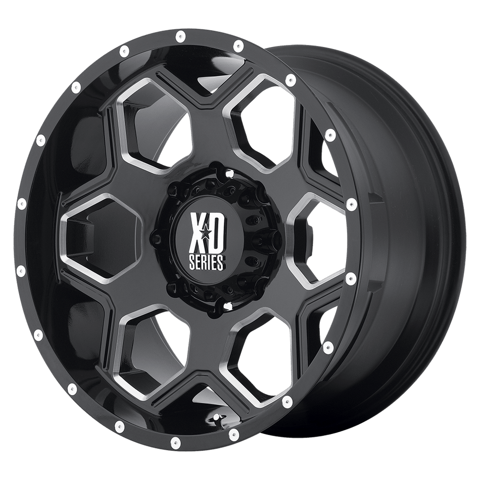 XD XD813 BATALLION Gloss Black Milled Wheel