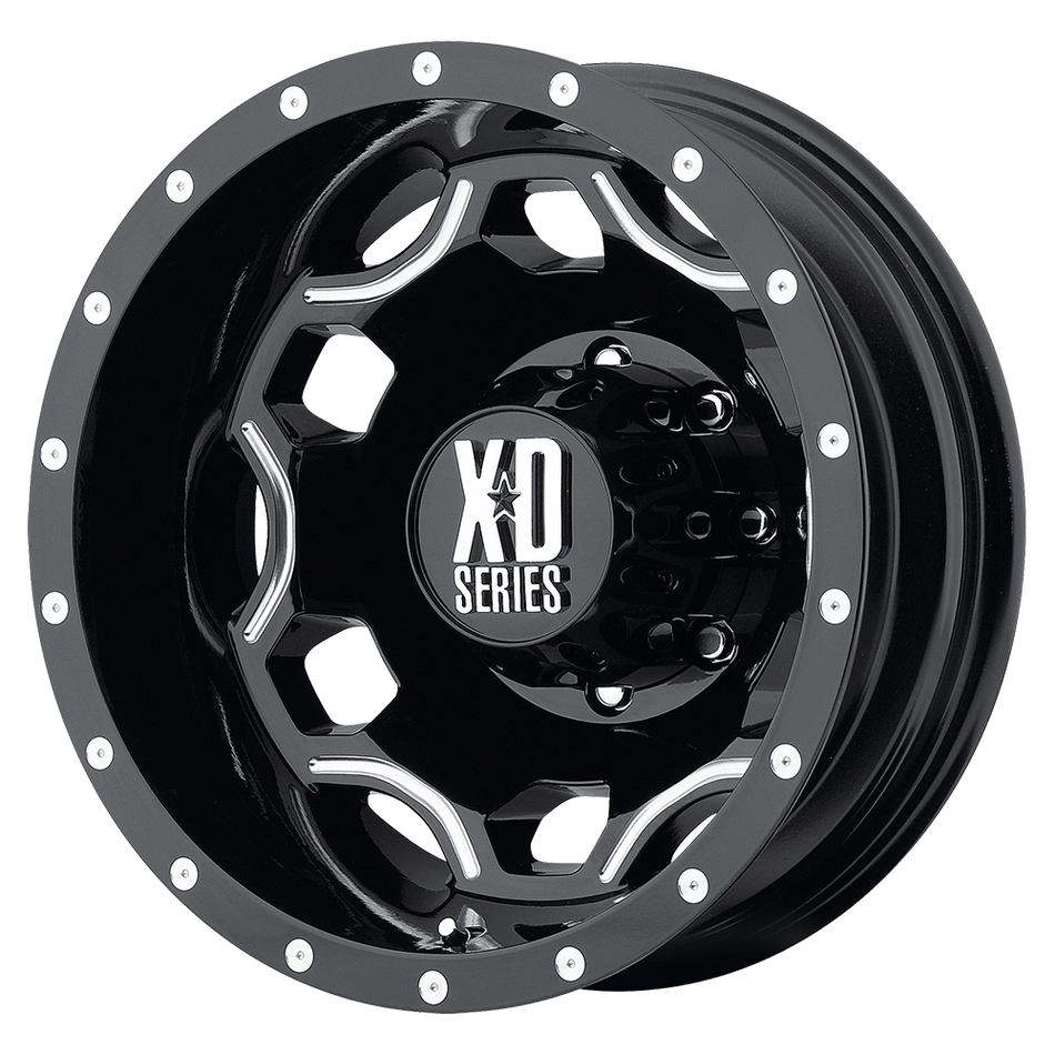 XD XD814 CRUX Gloss Black With Milled Accents Wheel