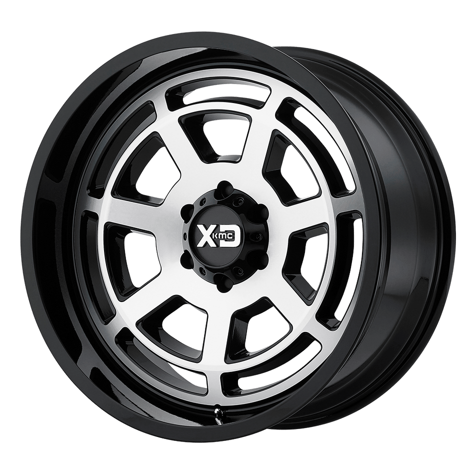 XD XD824 BONES Gloss Black Machined Face Wheel