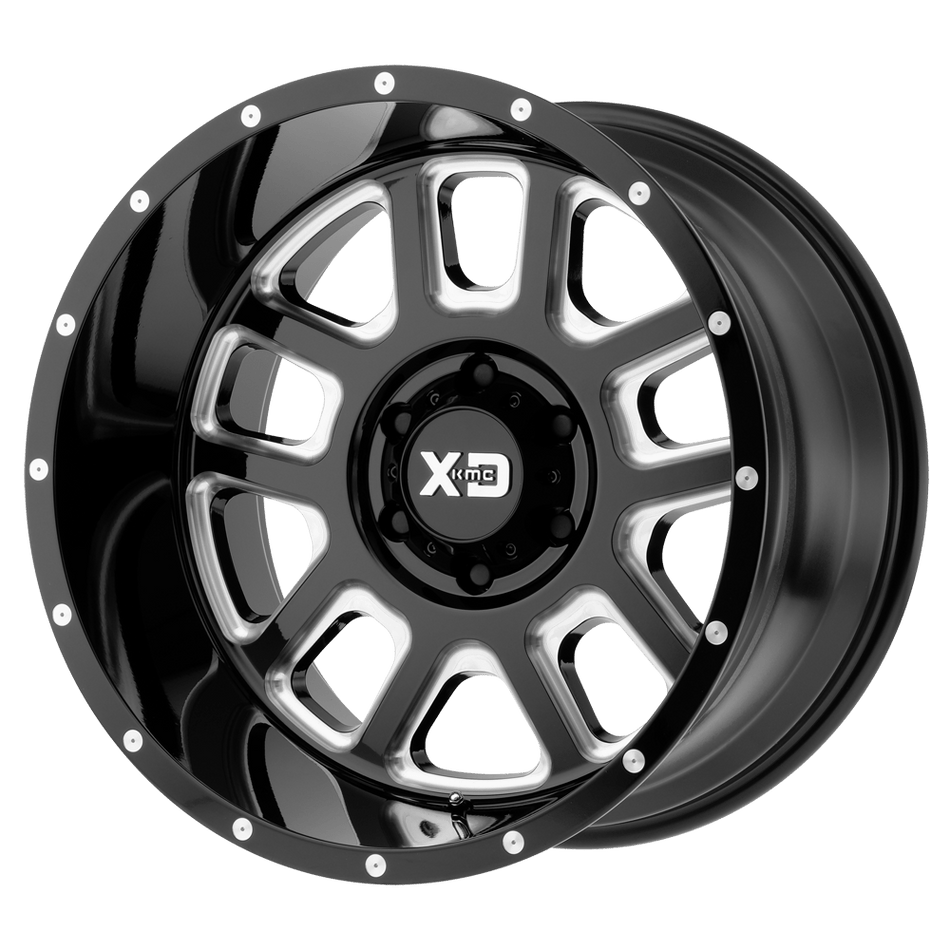 XD XD828 DELTA Gloss Black Milled Wheel