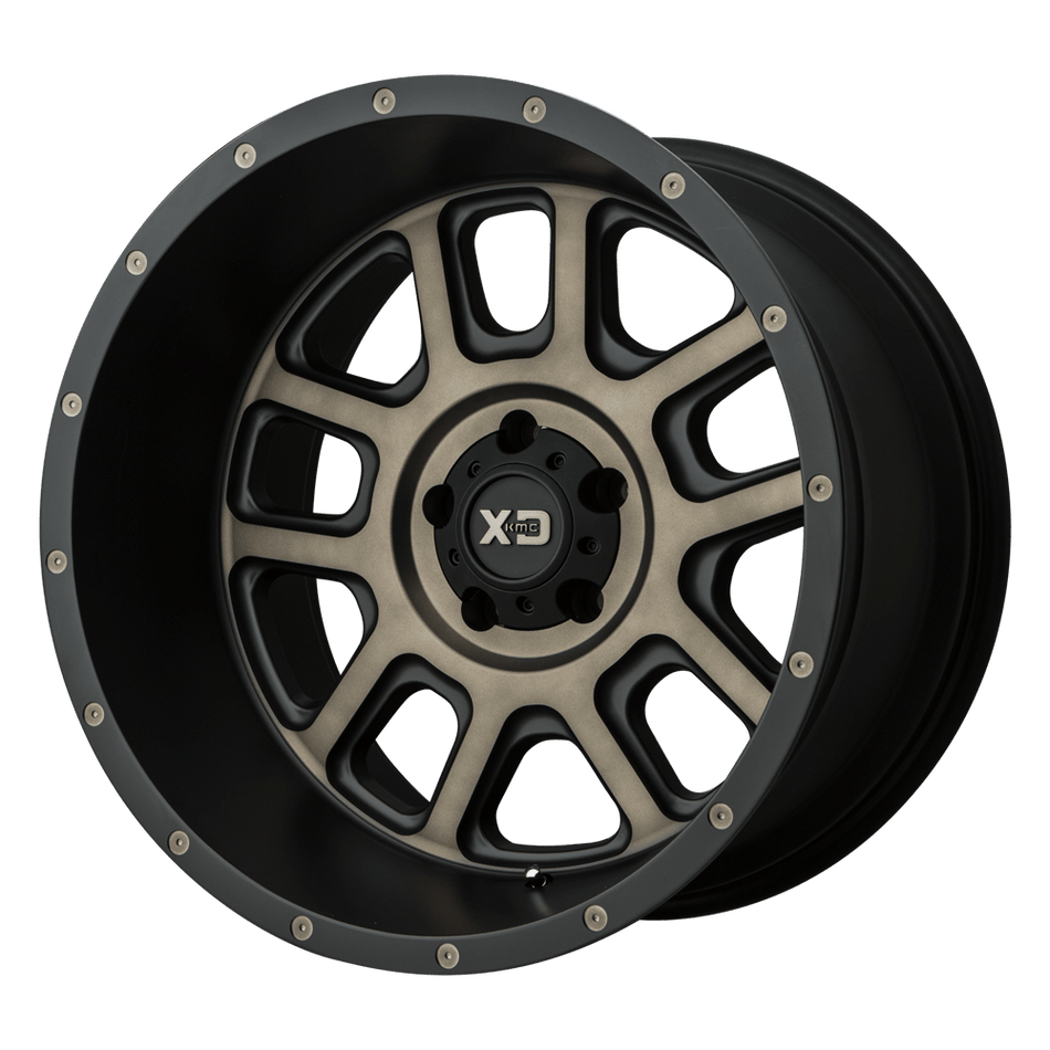 XD XD828 DELTA Matte Black W/ Dark Tint Clear Wheel