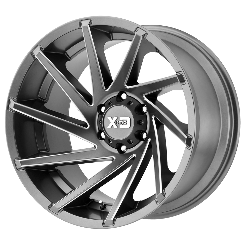 XD XD834 CYCLONE Satin Gray Milled Wheel