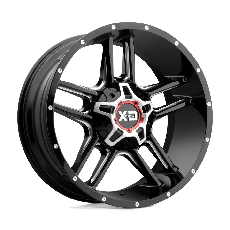 XD XD839 CLAMP Gloss Black Milled Wheel