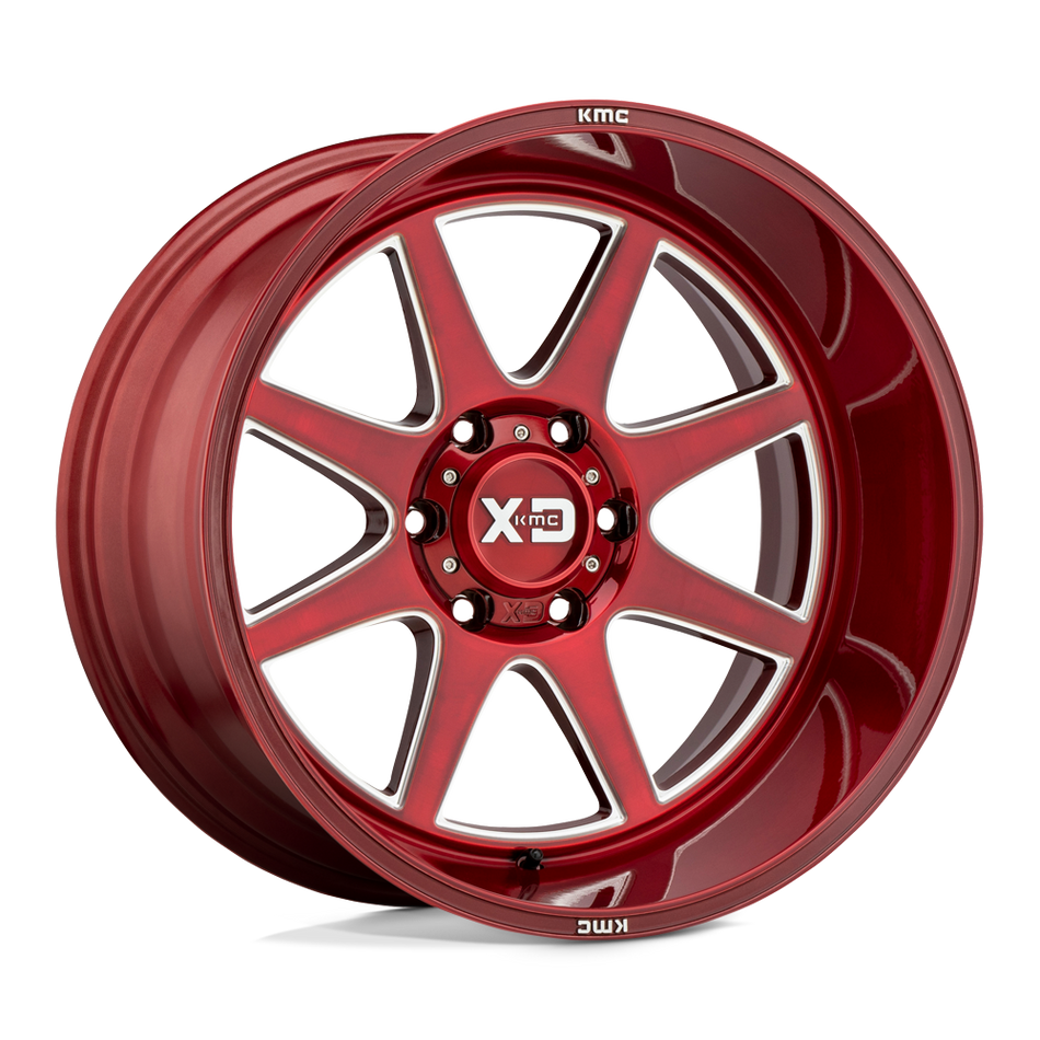 XD XD844 PIKE Brushed Red With Milled Accent Wheel