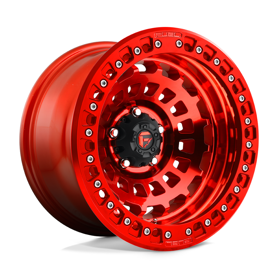 Fuel 1PC D100 ZEPHYR BEADLOCK Candy Red Wheel