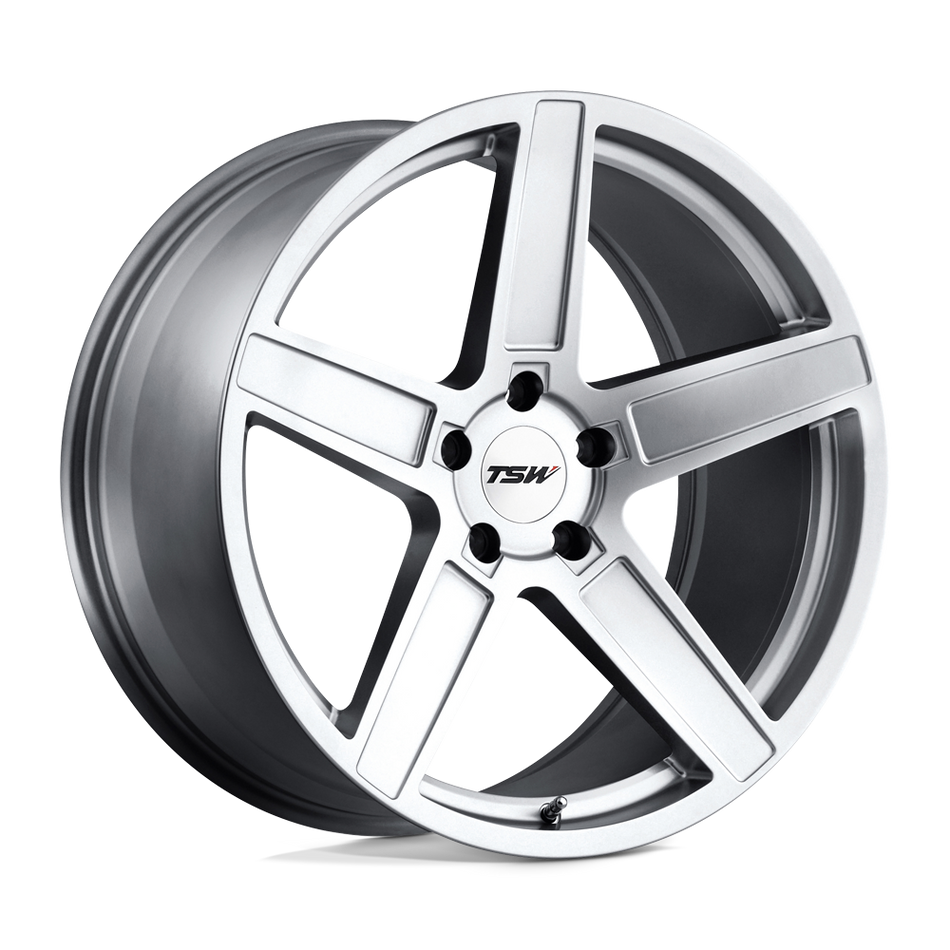 TSW ASCENT Matte Titanium Silver Wheel