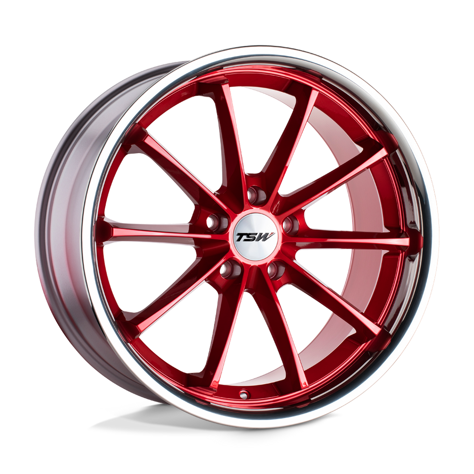 TSW SWEEP Candy Red W/ Stainless Lip Wheel