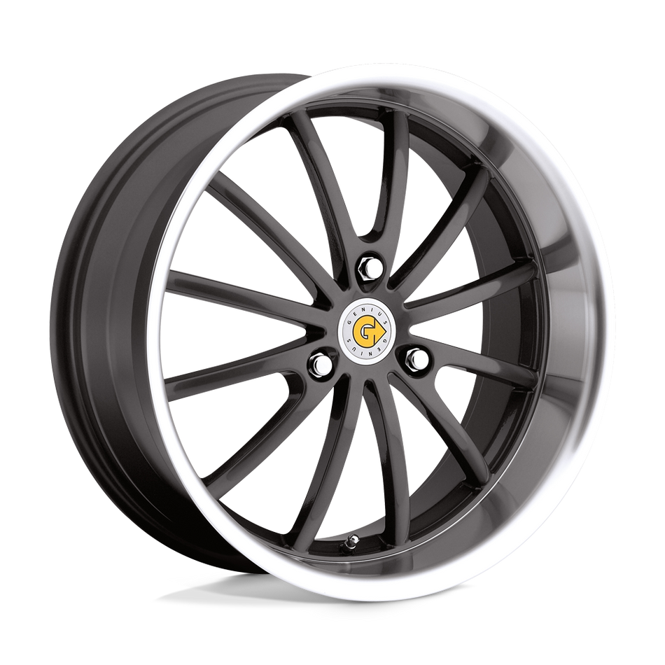 Genius DARWIN Gunmetal W/ Mirror Cut Lip Wheel