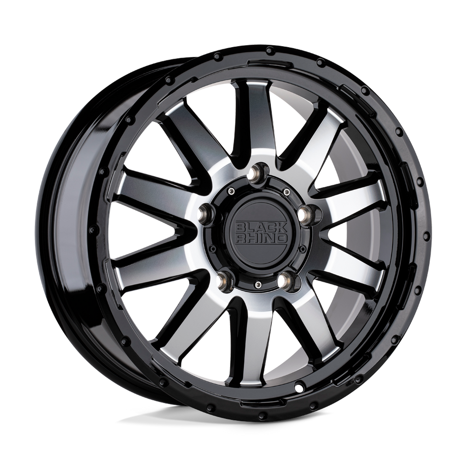 Black Rhino Hard Alloys EXCURSION Gloss Black W/ Mirror Face Wheel