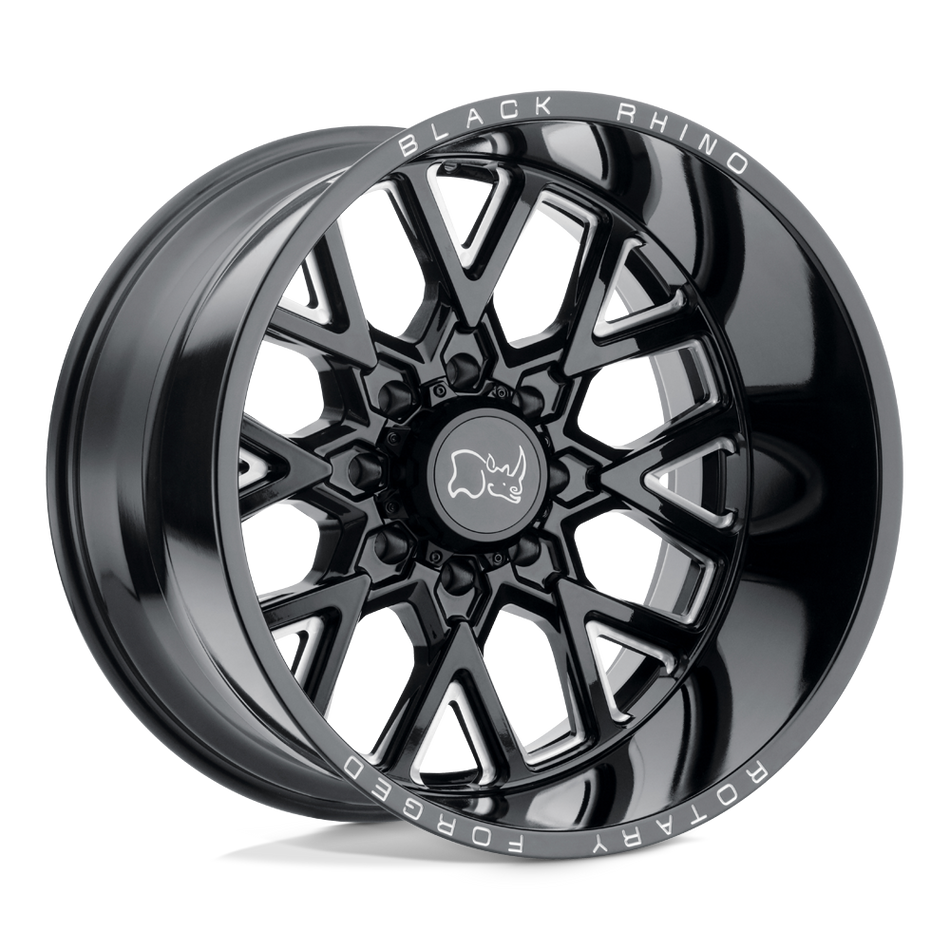 Black Rhino Hard Alloys GRIMLOCK Gloss Black & Milled Wheel