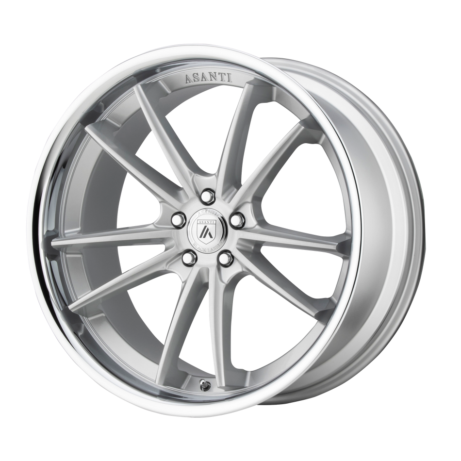 Asanti Black ABL-23 SIGMA BRUSHED SILVER W/ CHROME LIP