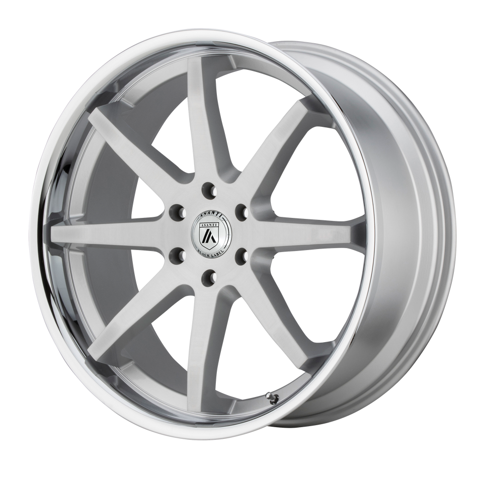 Asanti Black ABL-32 KAISER BRUSHED SILVER W/ CHROME LIP