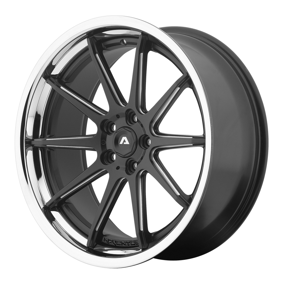 Adventus AVS-4 Satin Black Milled With Ss Lip Wheel