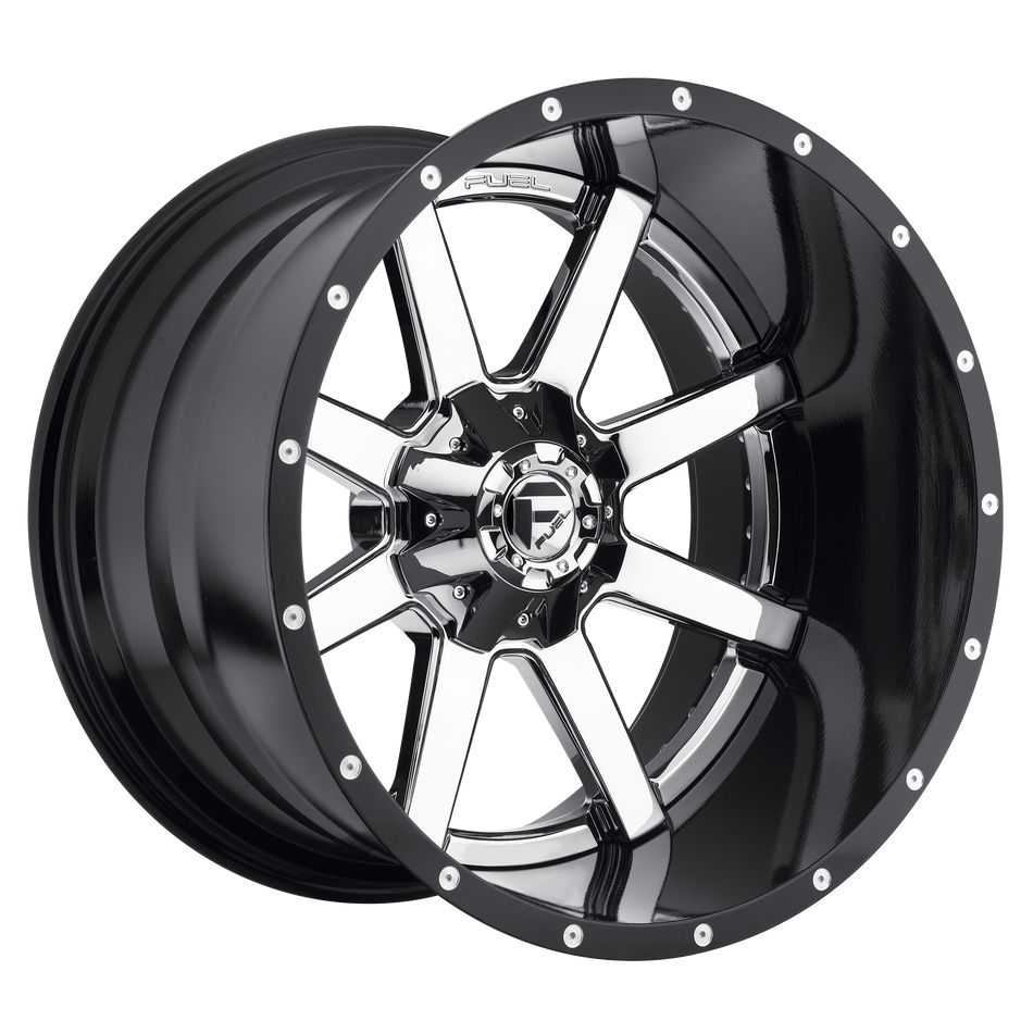 Fuel 1PC D260 MAVERICK CHROME W/ GLOSS BLACK LIP