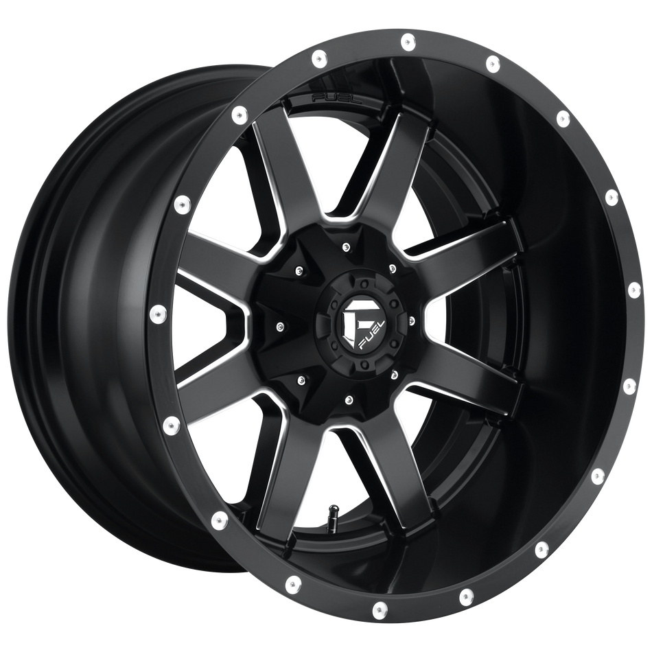 Fuel 1PC D538 MAVERICK MATTE BLACK MILLED