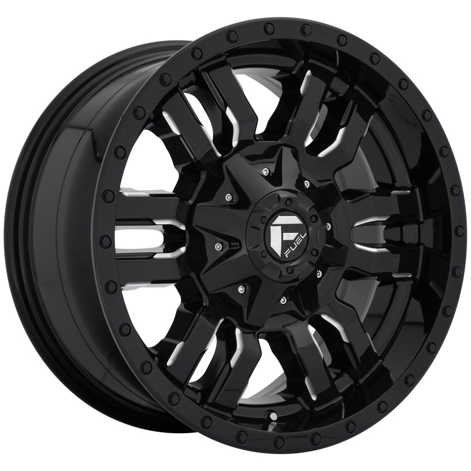 Fuel 1PC D595 SLEDGE GLOSS BLACK MILLED