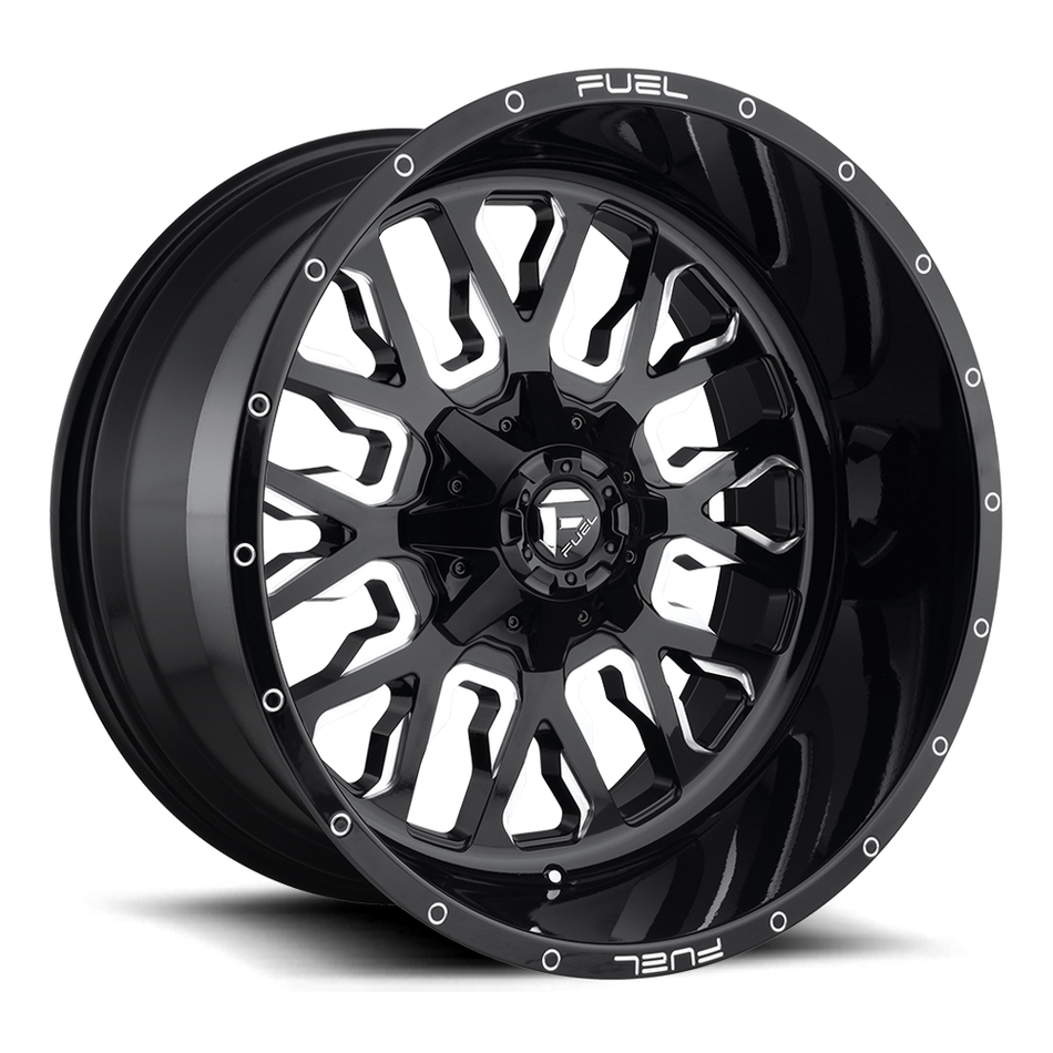 Fuel 1PC D611 STROKE GLOSS BLACK MILLED
