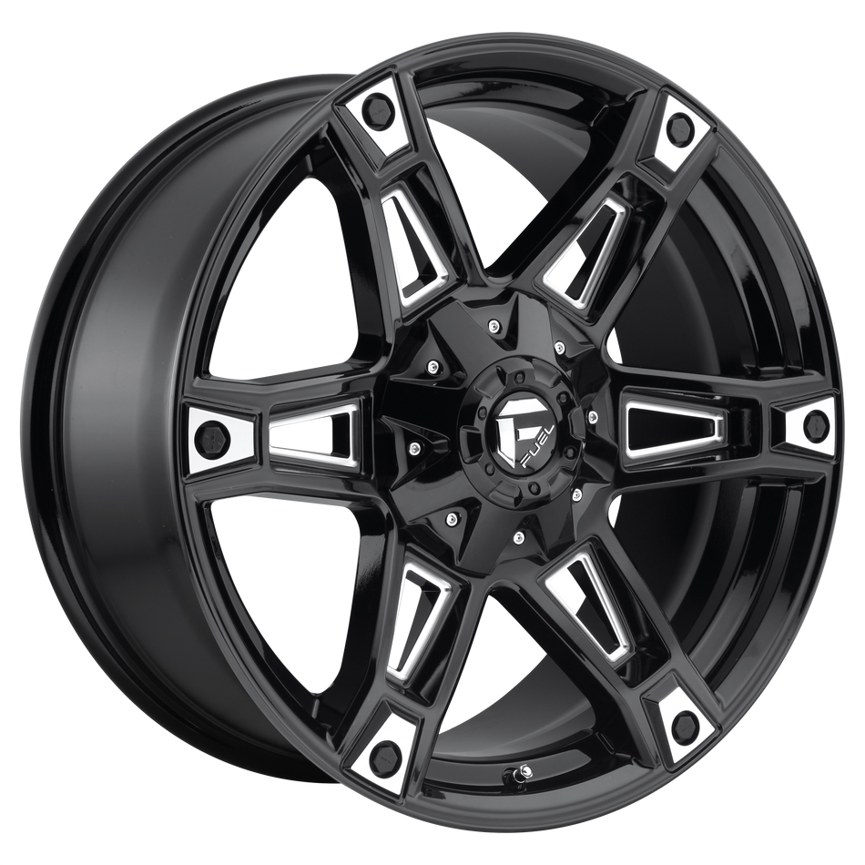 Fuel 1PC D622 DAKAR Gloss Black Milled Wheel