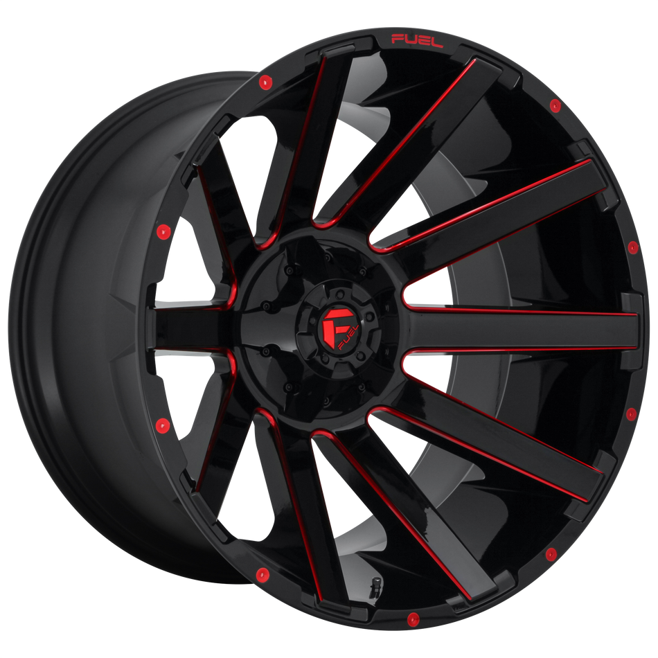 Fuel 1PC D643 CONTRA GLOSS BLACK W/ RED TINT