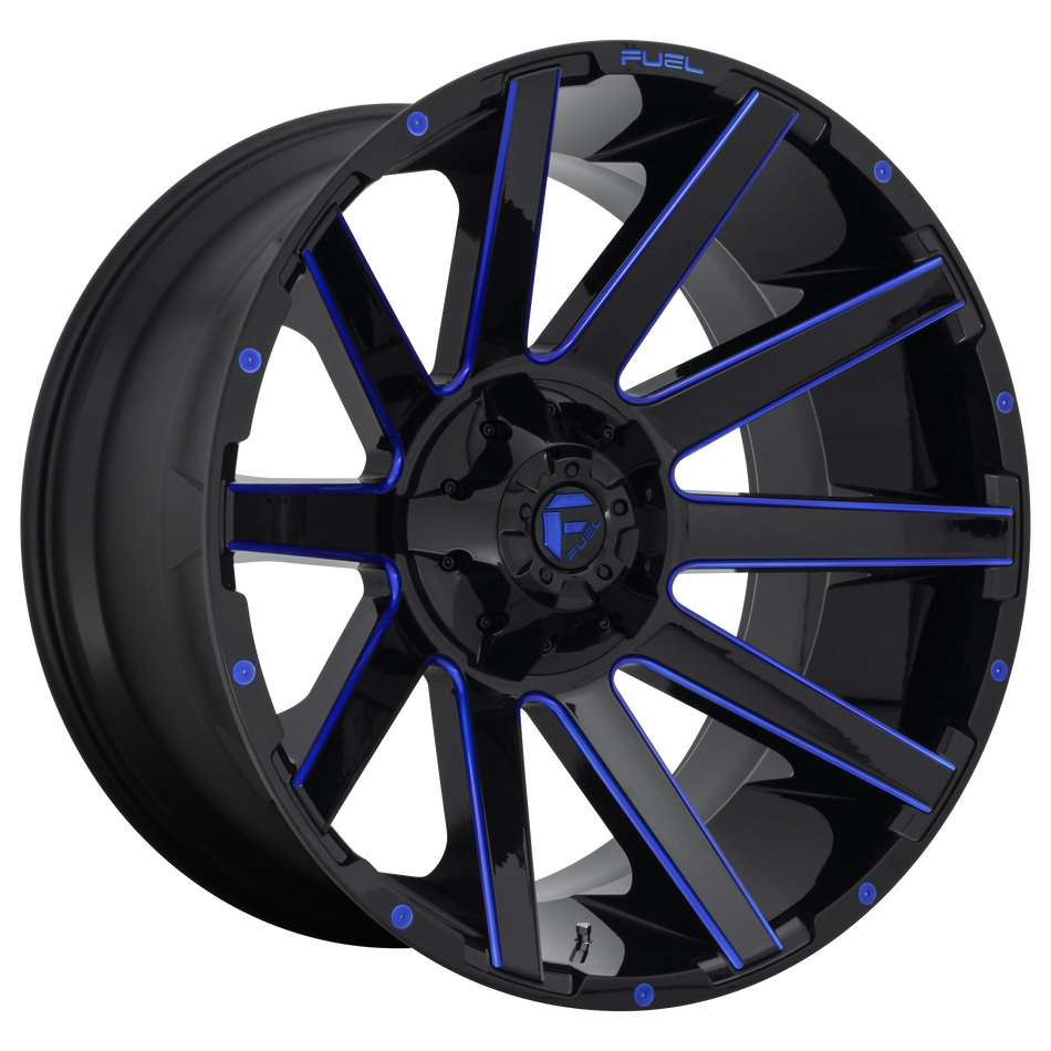 Fuel 1PC D644 CONTRA GLOSS BLACK W/ BLUE TINT