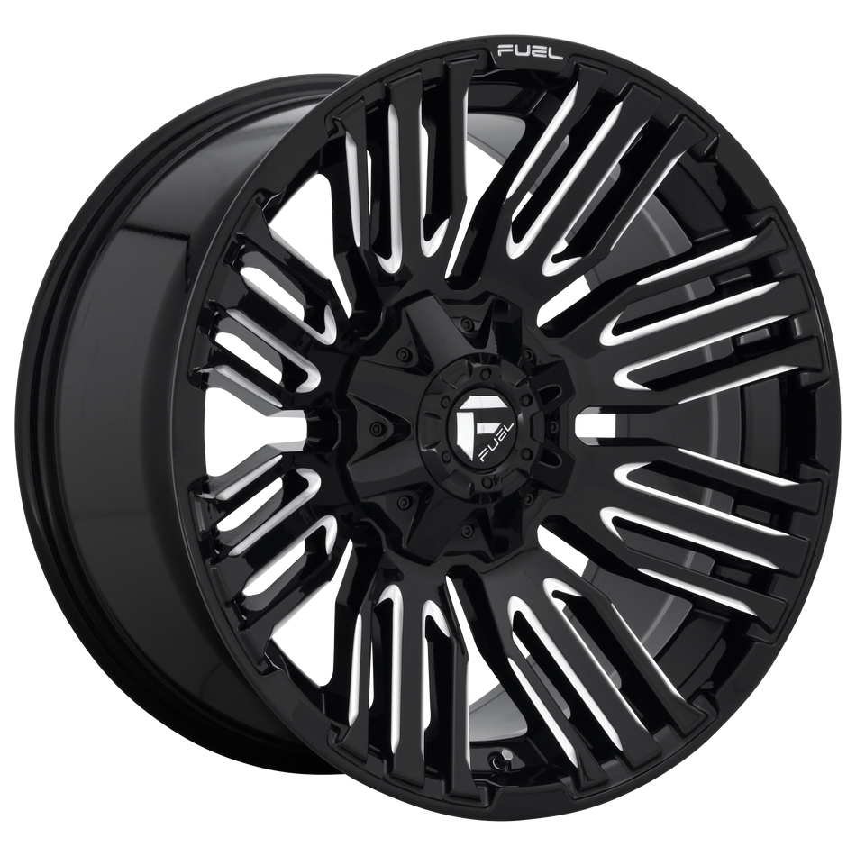 Fuel 1PC D649 SCHISM Gloss Black Milled Wheel