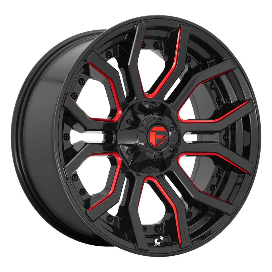 Fuel 1PC D712 RAGE GLOSS BLACK W/ RED TINT