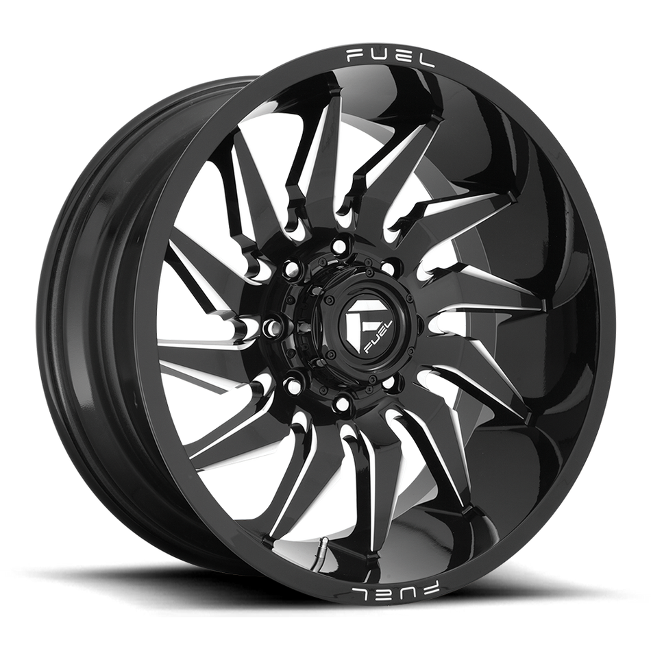 Fuel 1PC D744 SABER GLOSS BLACK MILLED