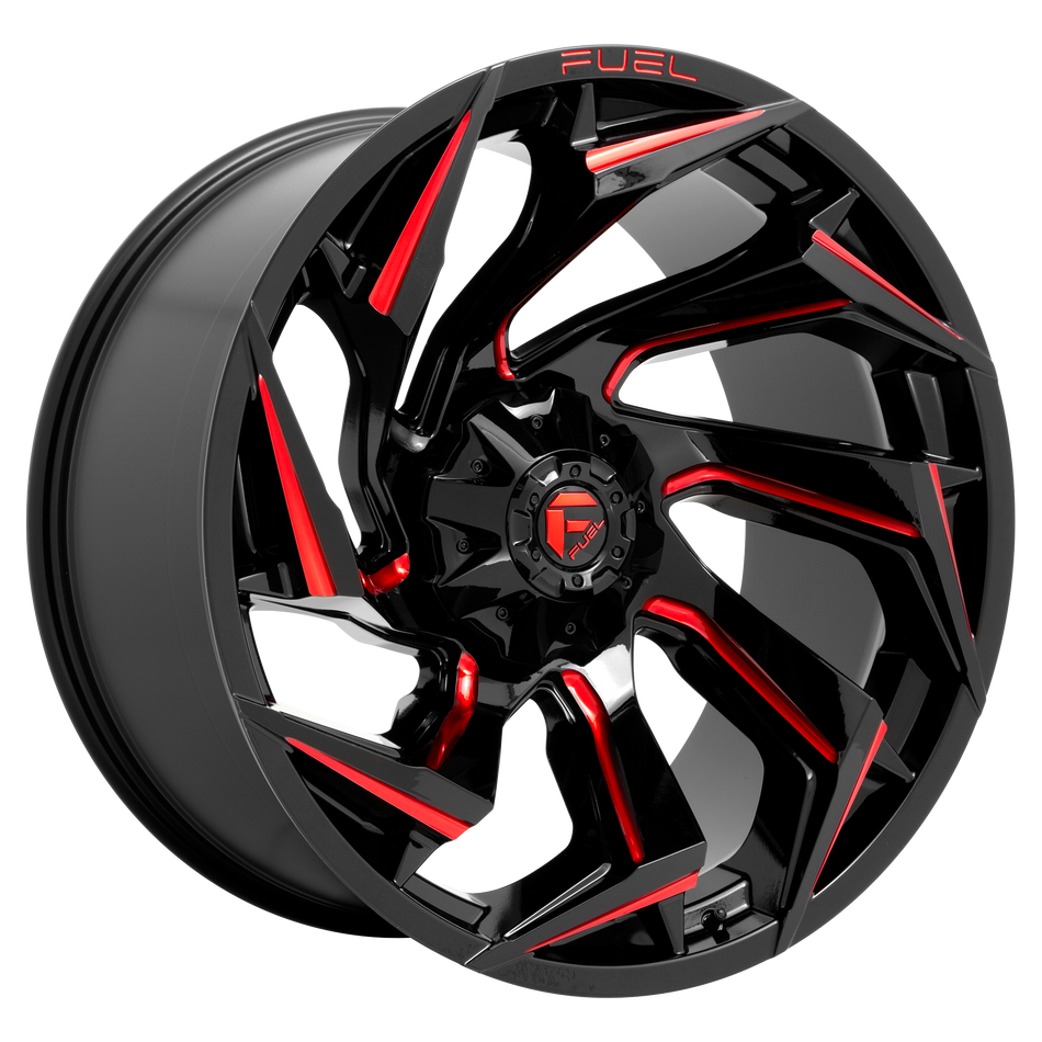 Fuel 1PC D755 REACTION GLOSS BLACK MILLED W/ RED TINT