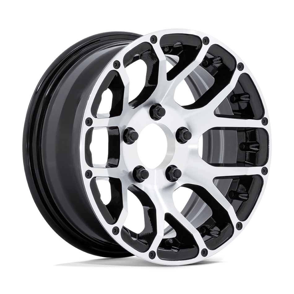 Helo HE825 TEASE Gloss Black Machined Wheel