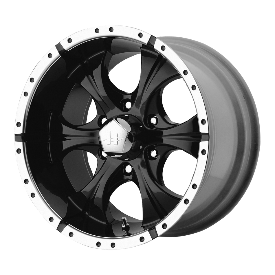 Helo HE791 MAXX Gloss Black Machined Wheel