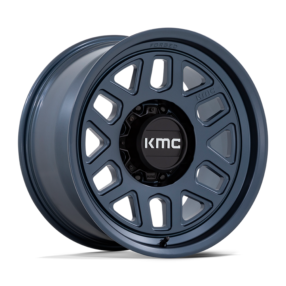 KMC KM451 MESA FORGED MONOBLOCK Metallic Blue Wheel