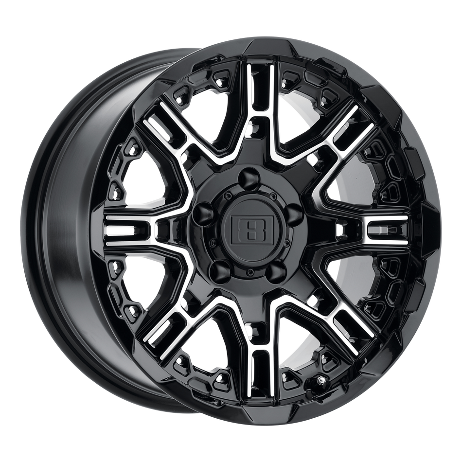 Level 8 SLINGSHOT Gloss Black W/ Machined Face Wheel
