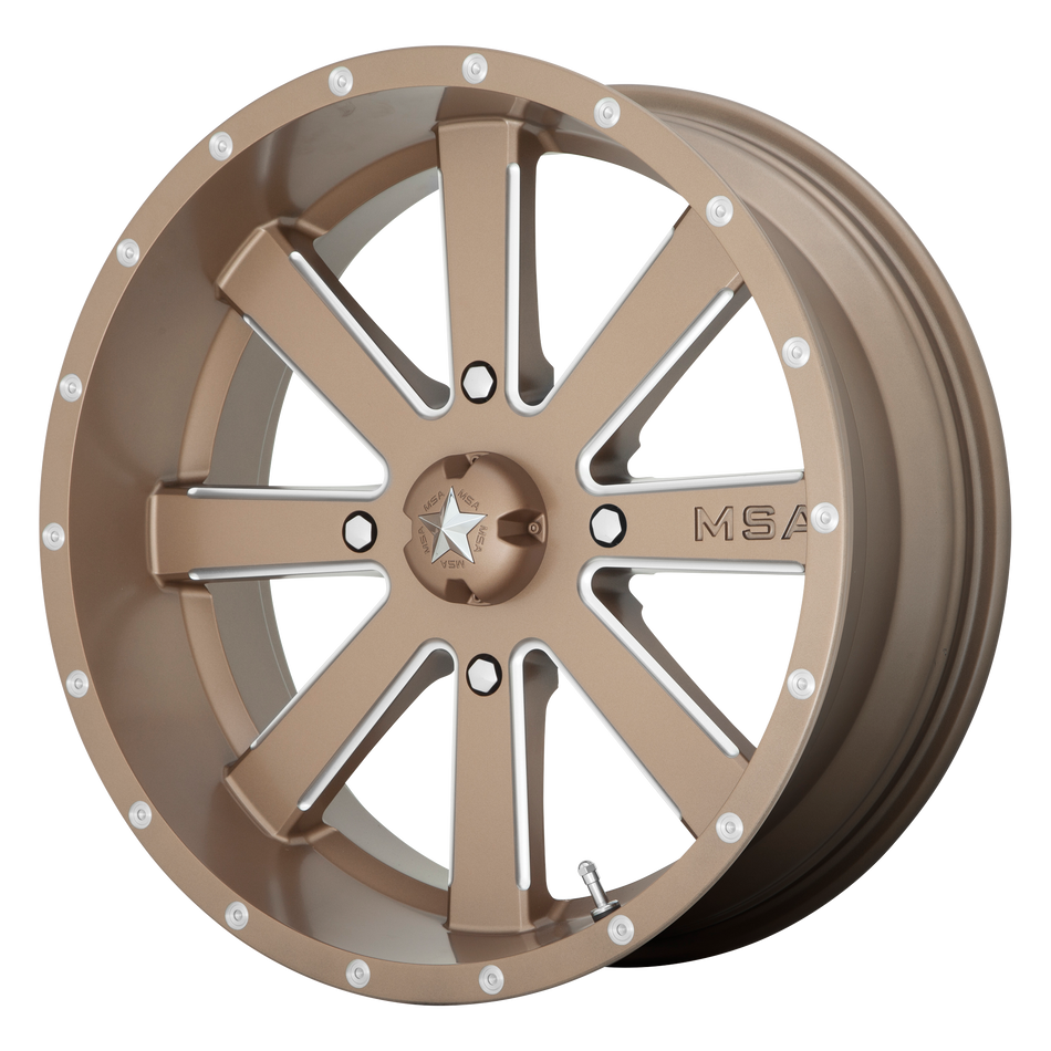 MSA Offroad Wheels M34 FLASH Bronze Milled Wheel