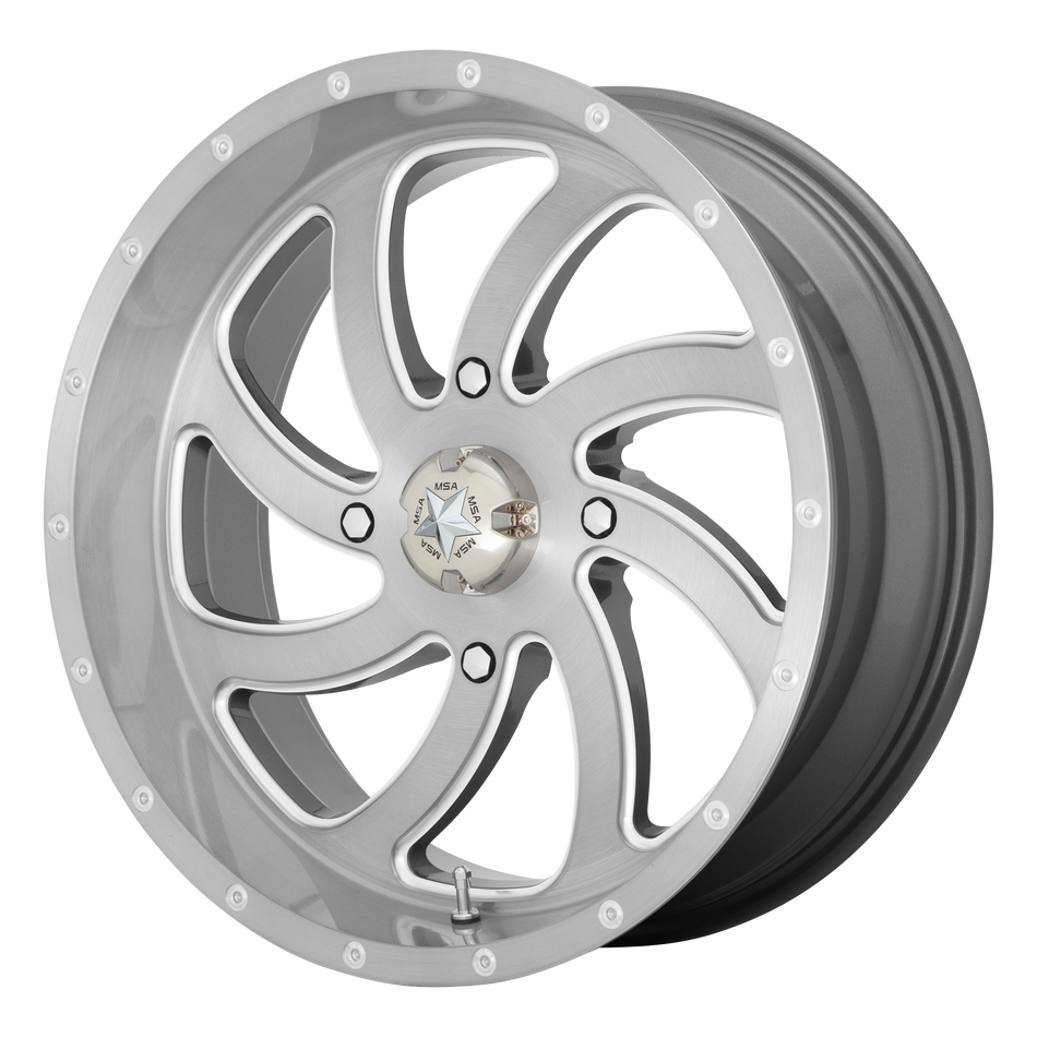 MSA Offroad Wheels M36 SWITCH UTV BRUSHED TITANIUM