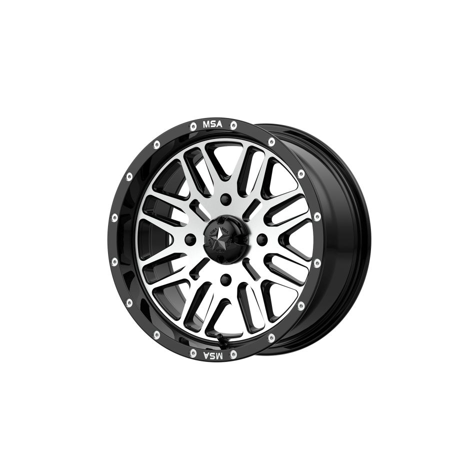 MSA Offroad Wheels M38 BRUTE UTV GLOSS BLACK MACHINED