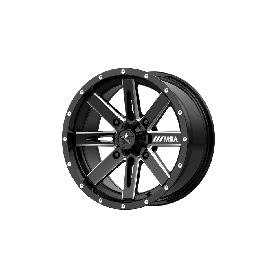MSA Offroad Wheels M41 BOXER UTV GLOSS BLACK MILLED