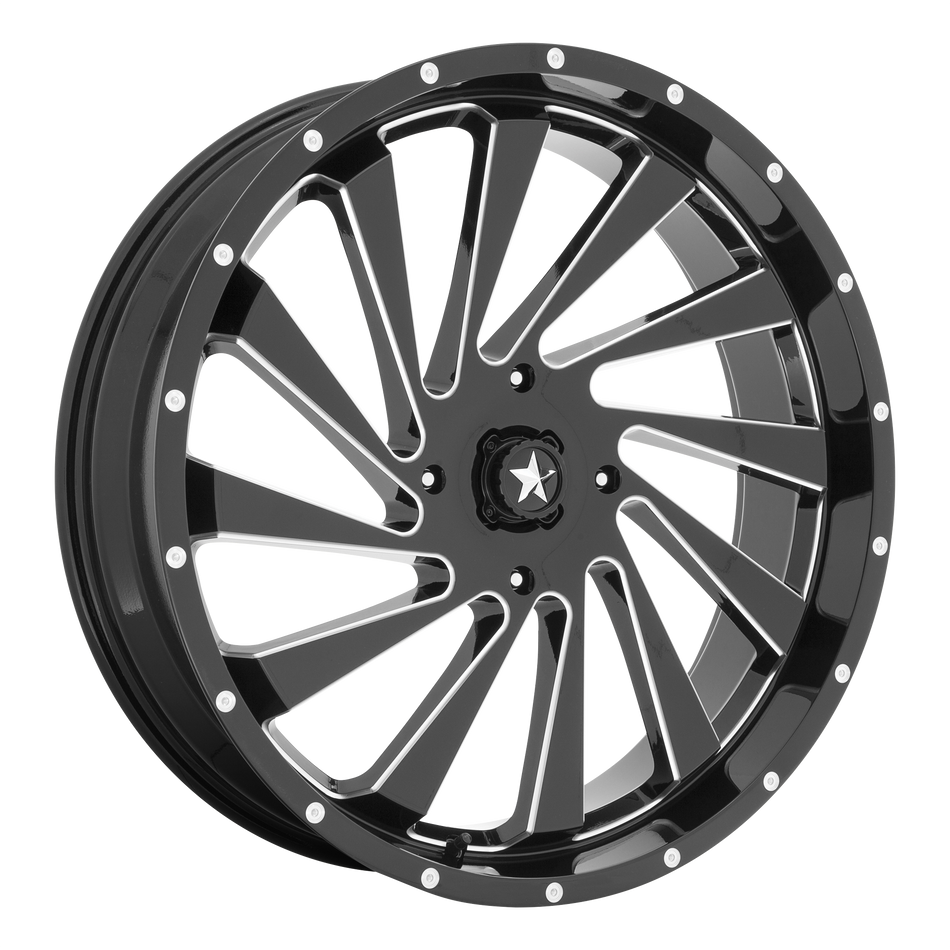 MSA Offroad Wheels M46 BLADE UTV GLOSS BLACK MILLED