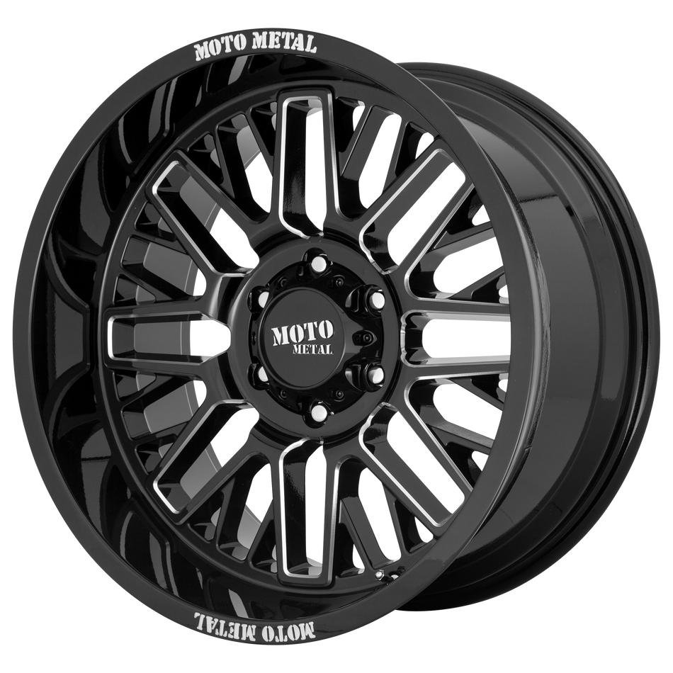 Moto Metal MO802 WARLOCK GLOSS BLACK MILLED