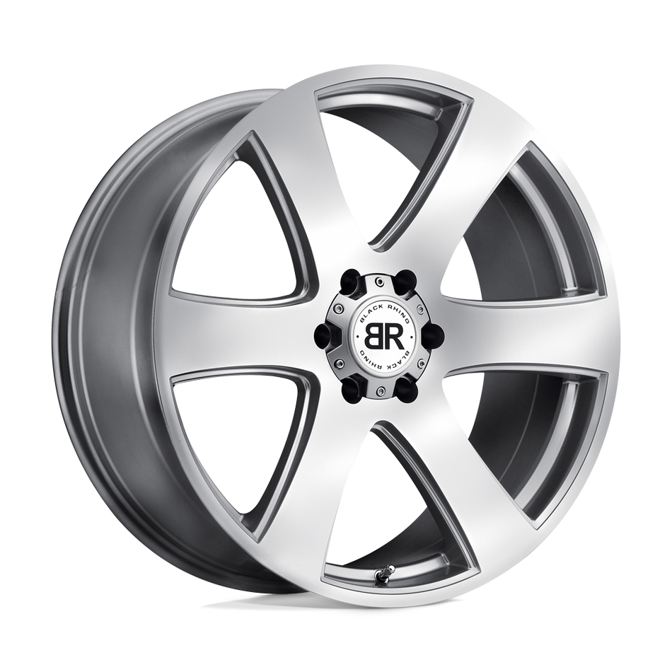 Black Rhino Hard Alloys HAKA Silver W/ Machine Face Wheel
