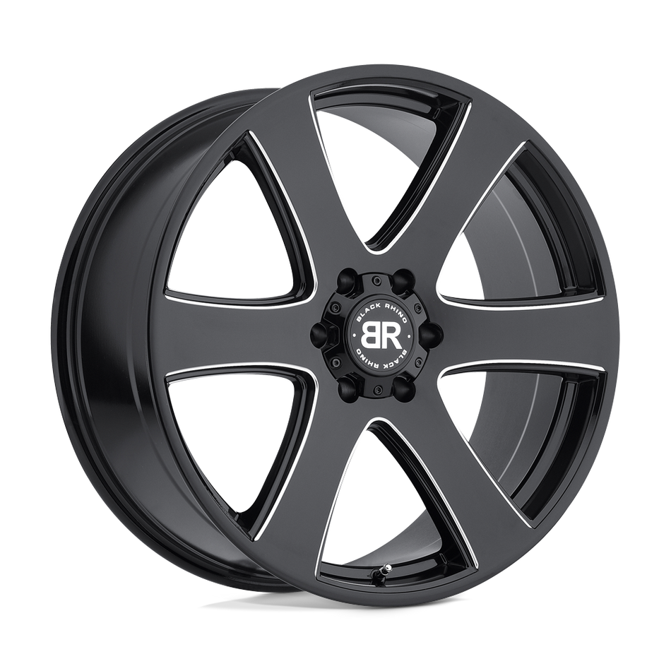 Black Rhino Hard Alloys HAKA Gloss Black W/ Milled Spokes Wheel