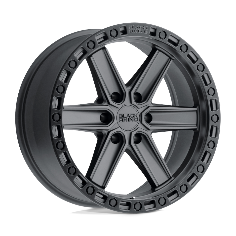 Black Rhino Hard Alloys HENDERSON Gun Black W/ Black Ring Wheel